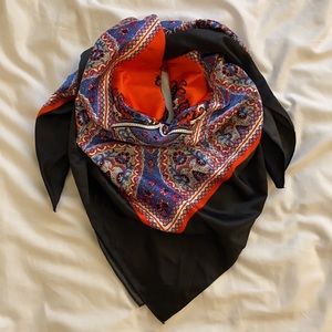Printed square scarf